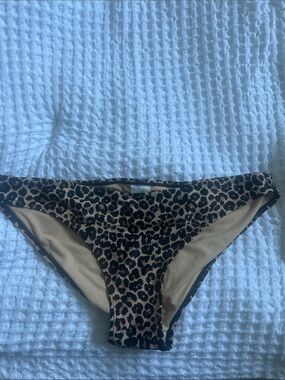 Women’s Xhilaration Cheetah Bikini Swim Bottoms Sz L